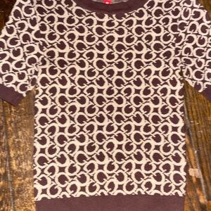Guess Brown and Cream Knit Sweater